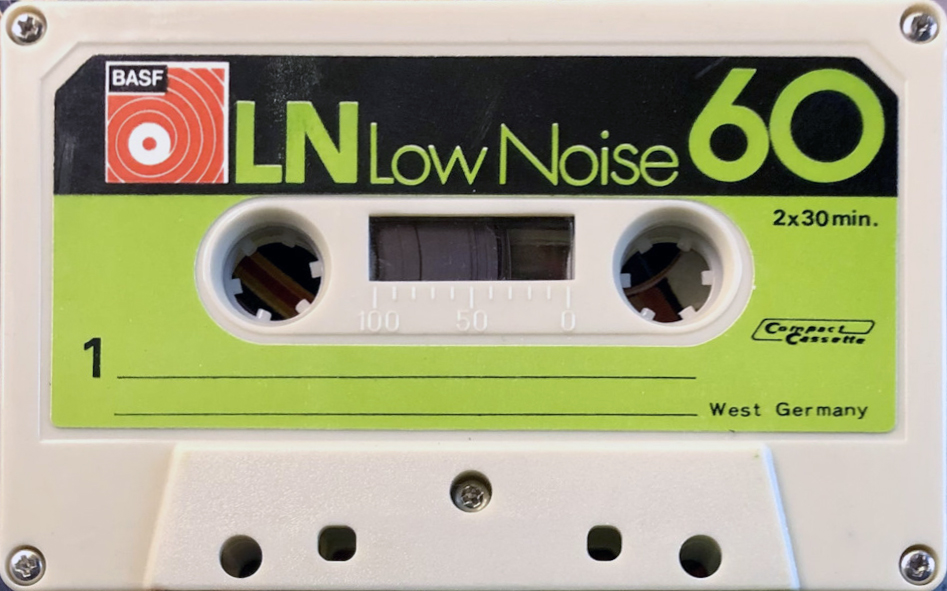 Compact Cassette BASF LN 60 Type I Normal 1975 Japan