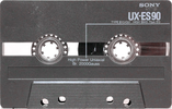 Compact Cassette Sony UX-ES 90 Type II Chrome 1988 USA