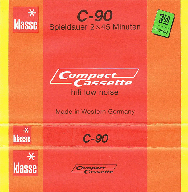 Compact Cassette: Unknown Klasse -  90