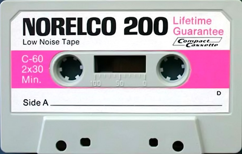 Compact Cassette Norelco 200 60 Type I Normal 1971 USA