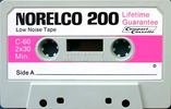 Compact Cassette Norelco 200 60 Type I Normal 1971 USA
