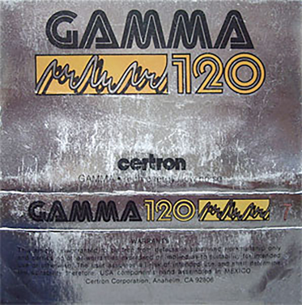 Compact Cassette Certron Gamma 120 Type I Normal 1971 USA