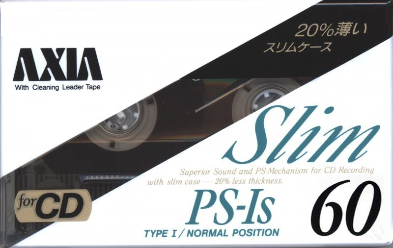 Compact Cassette AXIA PS-Is 60 "PS-1S A 60" Type I Normal 1990 Japan