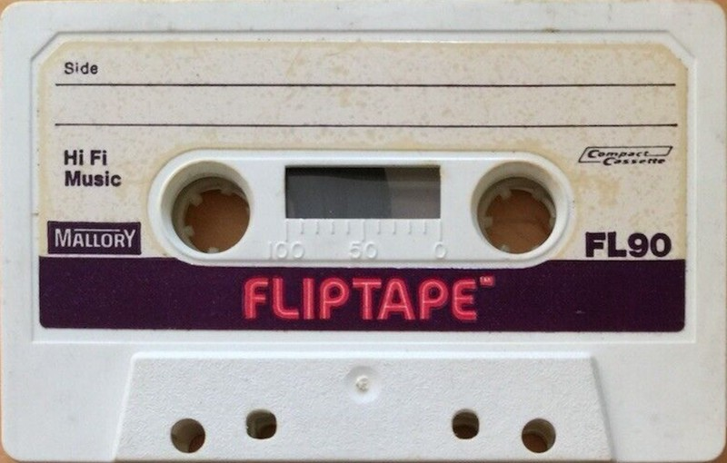 Compact Cassette Mallory FL 90 "Fliptape" Type I Normal USA