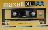 Compact Cassette Maxell XLII 90 Type II Chrome 1985 Japan