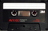 Compact Cassette 3M AVX 60 Type I Normal 1996 USA