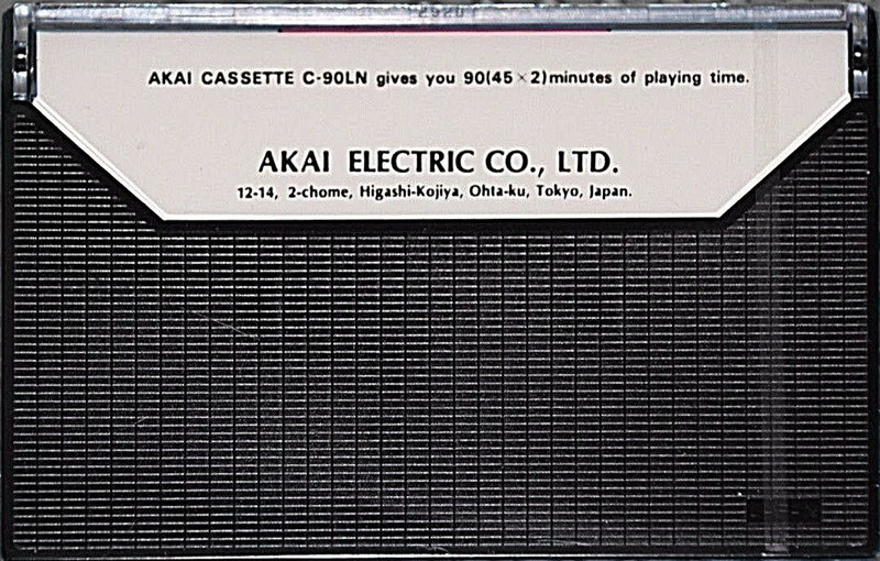 Compact Cassette Akai LN 90 Type I Normal 1972 Europe