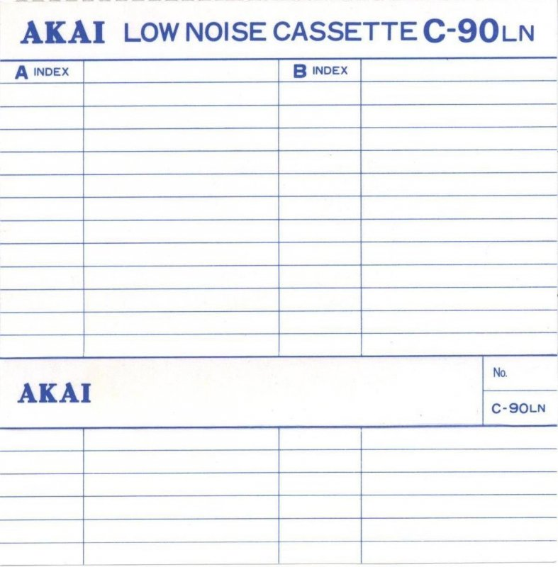 Compact Cassette: Mitsubishi Akai -  90