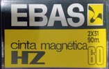 Compact Cassette EBAS 60 "HZ" Type I Normal Unknown Country