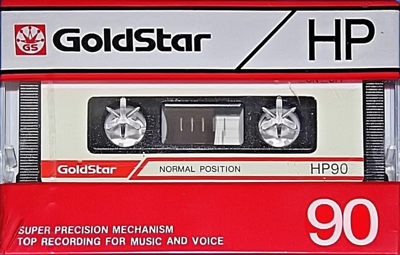 Compact Cassette Goldstar HP 90 Type I Normal 1986 USA