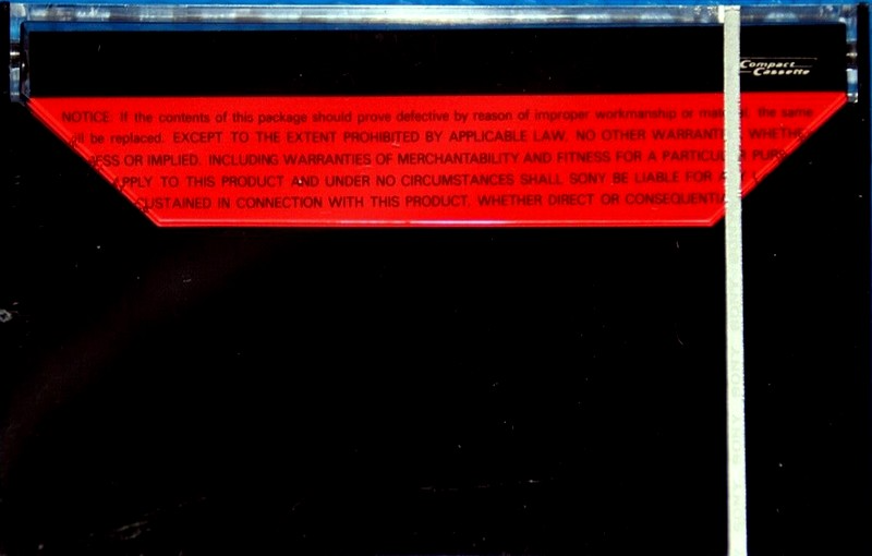 Compact Cassette Sony 60 "C-60FeCr" Type III Ferro Chrome 1976 Europe