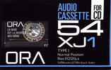 Compact Cassette Ora XJ 54 "C-54XJ1" Type I Normal 1992 Japan