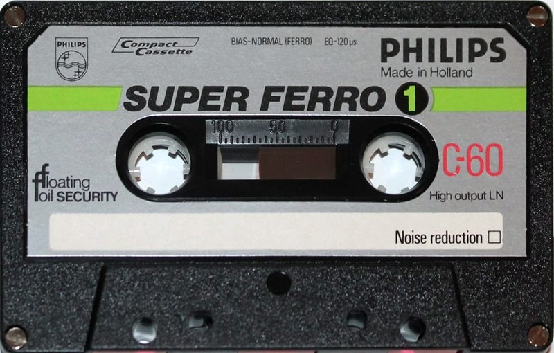 Compact Cassette Philips Super Ferro 60 Type I Normal 1979 Europe