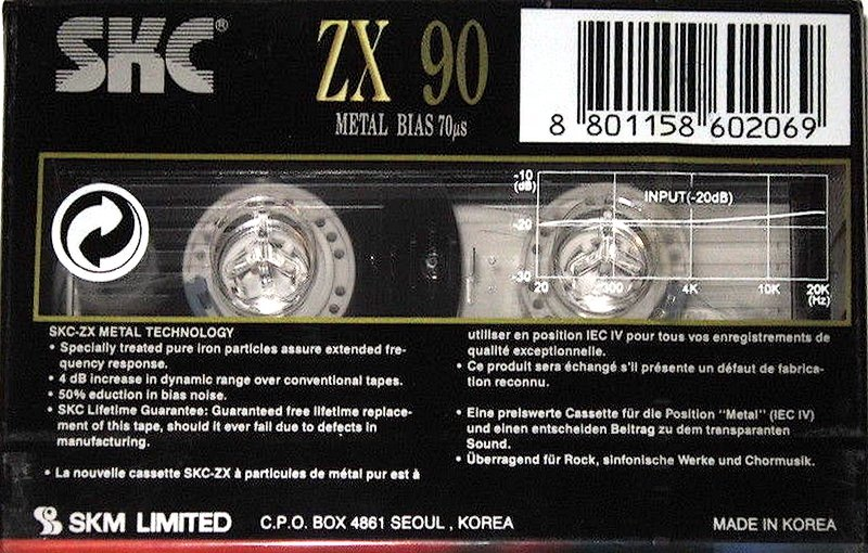 Compact Cassette: Sunkyong Magnetic Limited (SKM) SKC - ZX 90