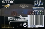 Compact Cassette TDK DJ2 Disc Jack 80 "DJ2-80EA" Type II Chrome 1997 Europe