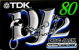 Compact Cassette TDK DJ2 Disc Jack 80 "DJ2-80EA" Type II Chrome 1997 Europe