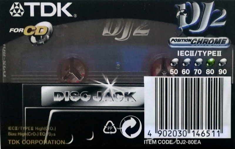 Compact Cassette: TDK  - DJ2 80