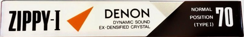Compact Cassette Denon Zippy-I 70 "ZP1-70" Type I Normal 1989 Japan