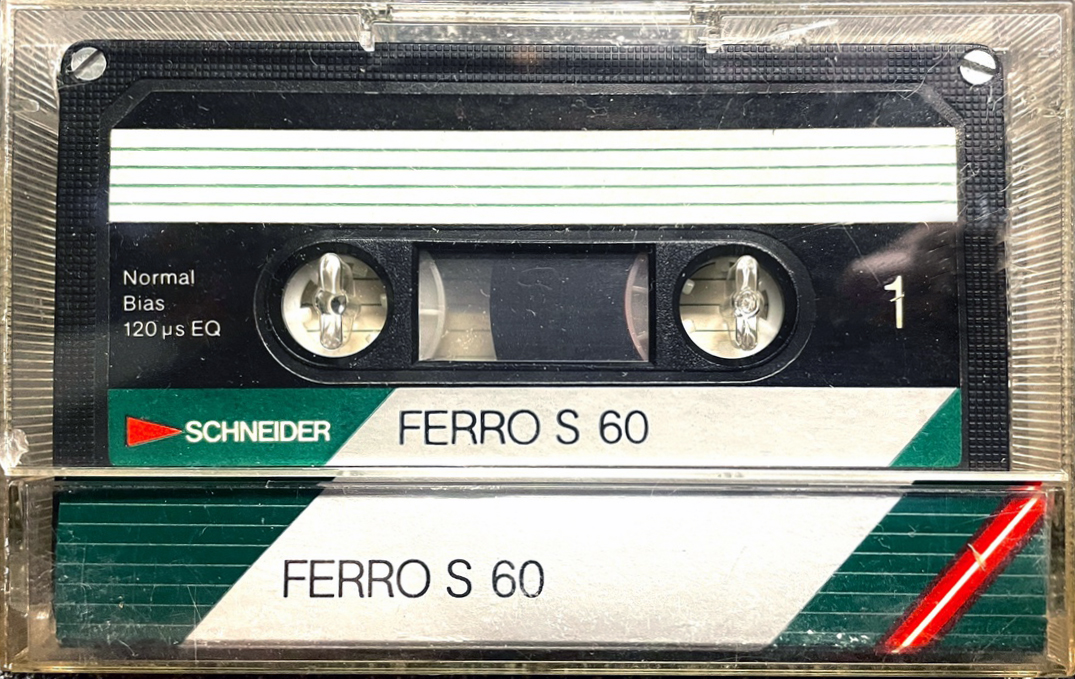 Compact Cassette Schneider Ferro S 60 Type I Normal 1985 Europe