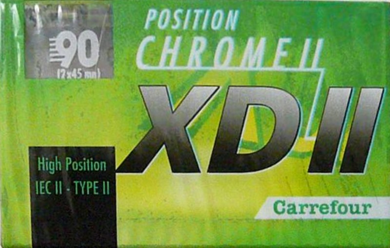 Compact Cassette Carrefour XD-II 90 Type II Chrome 1999 Europe