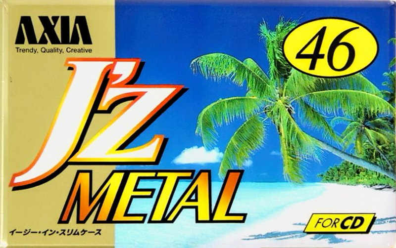 Compact Cassette AXIA J`z Metal 46 "JZMF 46" Type IV Metal 1996 Japan