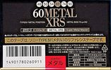 Compact Cassette Sony Metal-XRS 60 Type IV Metal 1994 Japan
