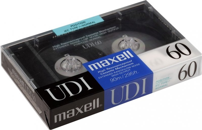 Compact Cassette Maxell UDI / UD1 60 Type I Normal 1988 Europe