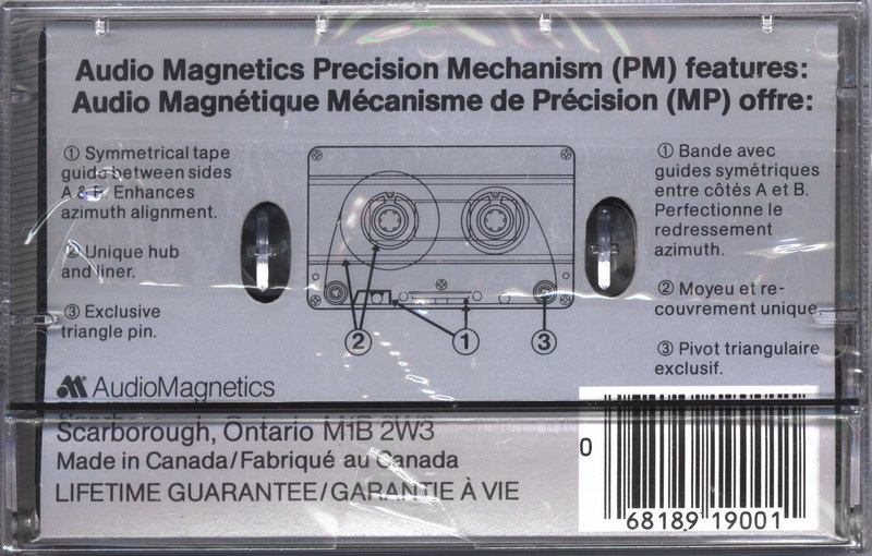 Compact Cassette:  Audio Magnetics - XHE-LN 90