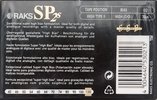 Compact Cassette RAKS SP s 120 "SP 2s" Type II Chrome 1996 Europe