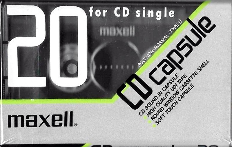 Compact Cassette Maxell CD Capsule 20 Type I Normal 1990 Europe