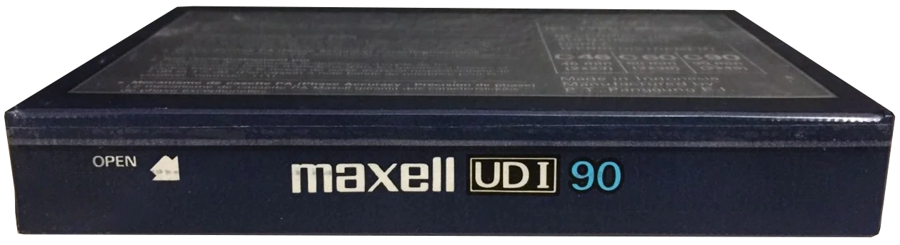 Compact Cassette Maxell UDI / UD1 90 Type I Normal 1987 Europe