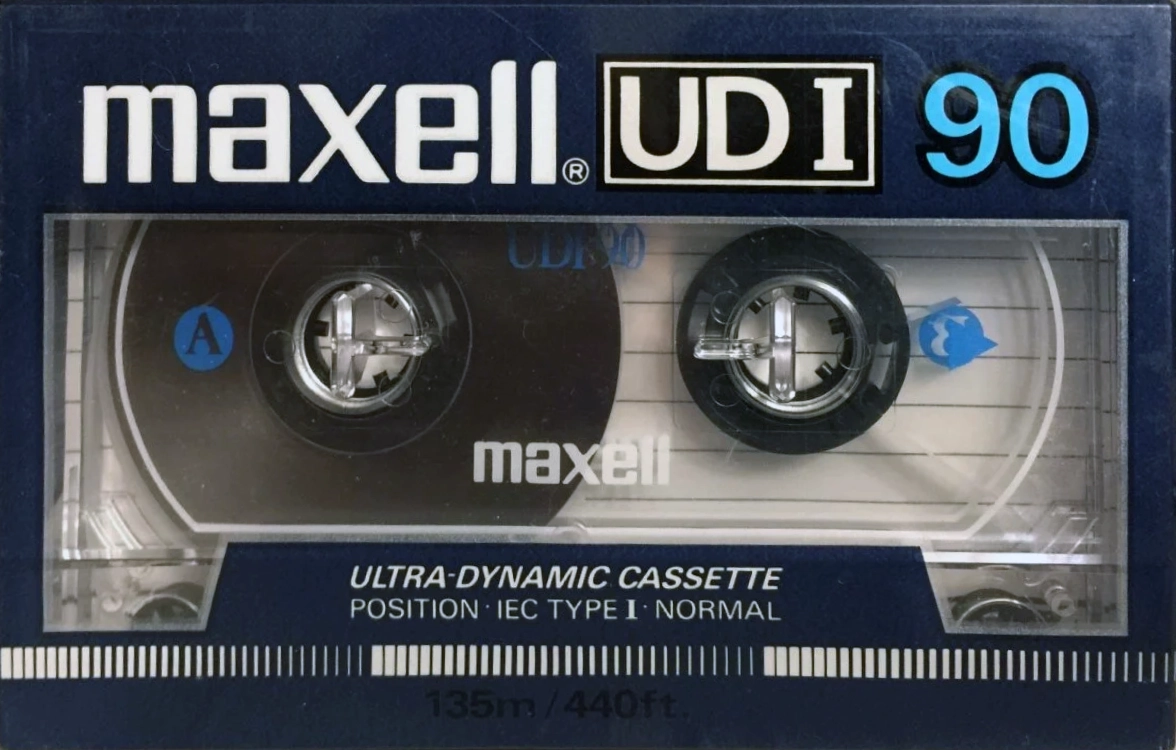 Compact Cassette Maxell UDI / UD1 90 Type I Normal 1987 Europe
