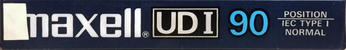 Compact Cassette Maxell UDI / UD1 90 Type I Normal 1987 Europe