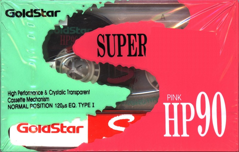 Compact Cassette Goldstar HP 90 "Super Pink" Type I Normal 1991 Europe
