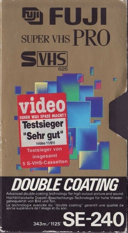 VHS, Video Home System: FUJI Fuji - S-VHS Pro 240