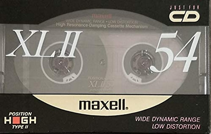Compact Cassette Maxell XLII 54 Type II Chrome 1990 Japan
