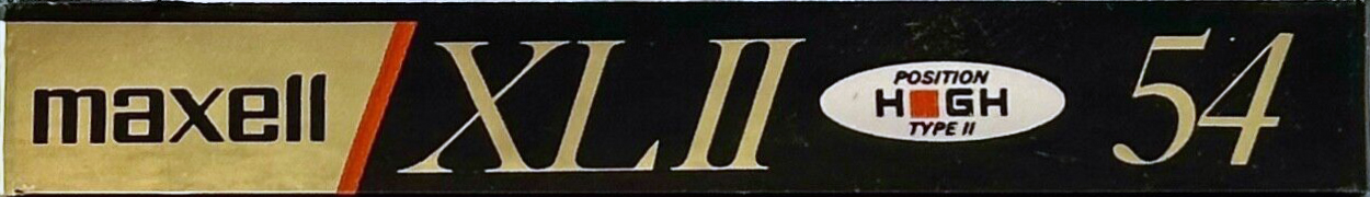 Compact Cassette Maxell XLII 54 Type II Chrome 1990 Japan