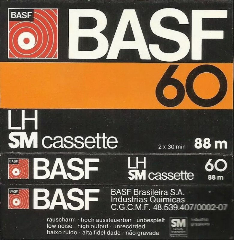 Compact Cassette BASF LH 60 Type I Normal 1977 Brazil