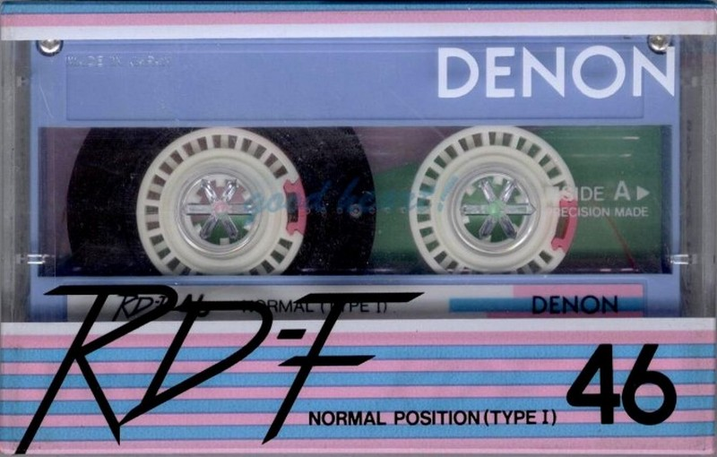 Compact Cassette Denon RD-F 46 "RD-F46B" Type I Normal 1986 Japan