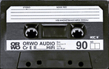 Compact Cassette ORWO 90 Type II Chrome East Germany