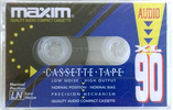 Compact Cassette Maxim XL 90 Type I Normal UK