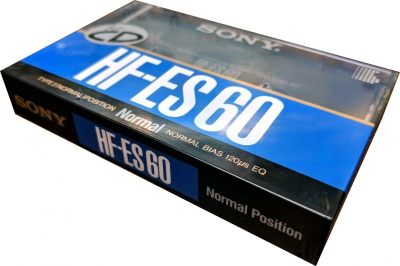 Compact Cassette Sony HF-ES 60 "HF-ES 60B" Type I Normal 1989 Japan