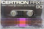 Compact Cassette Certron Ferex 90 "FRX I" Type I Normal 1976 USA