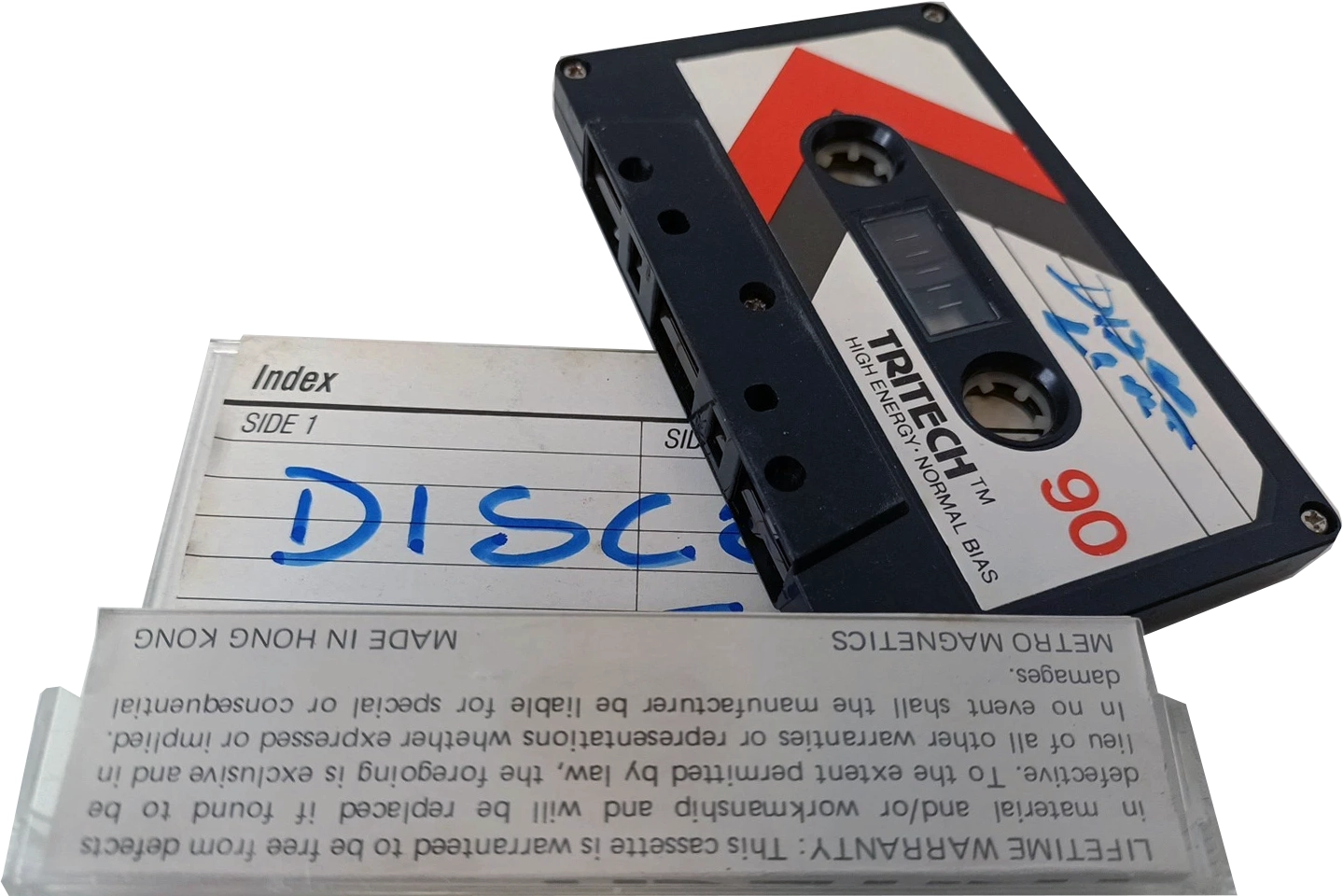 Compact Cassette Tritech 90 Type I Normal Hong Kong