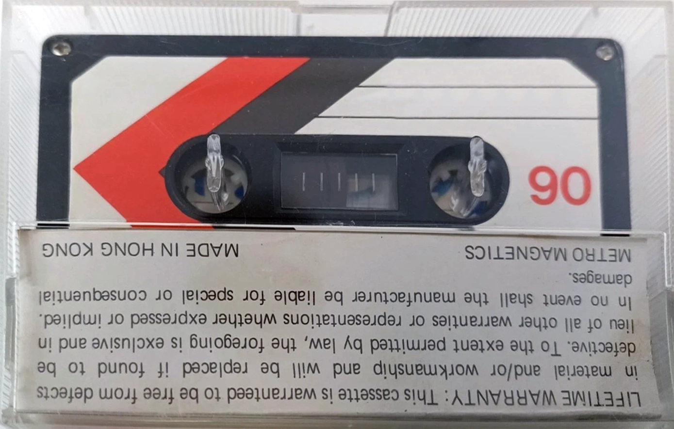 Compact Cassette Tritech 90 Type I Normal Hong Kong