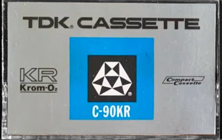 Compact Cassette TDK KR Krom 90 Type II Chrome 1972 USA