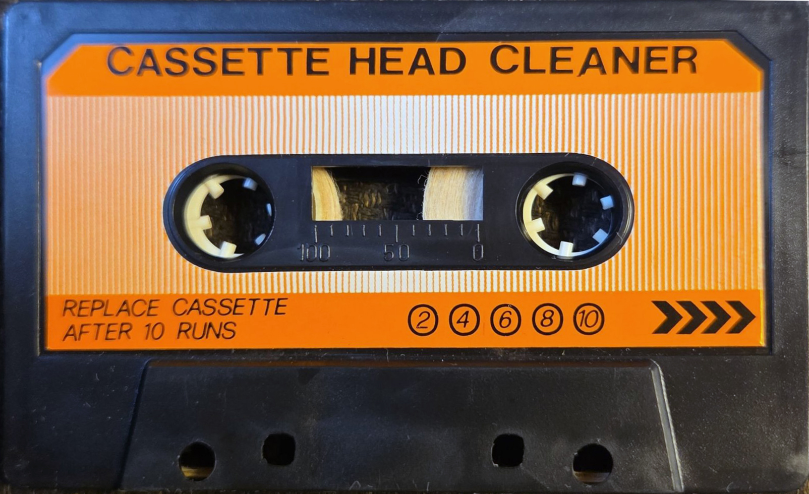 Compact Cassette Orange Line Cleaning Cassette Sweden