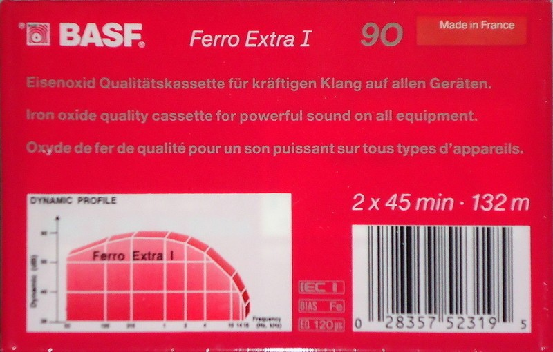 Compact Cassette: BASF  - Ferro Extra I 90