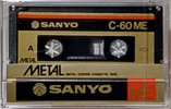 Compact Cassette Sanyo ME 60 Type IV Metal Japan