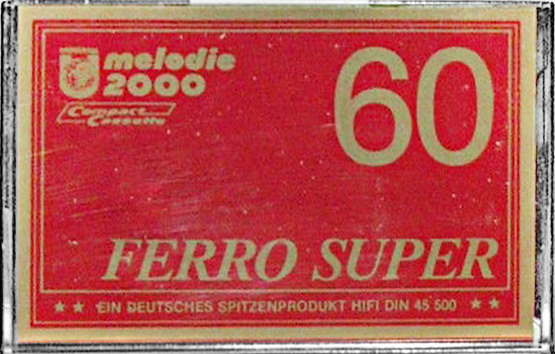 Compact Cassette Melodie 2000 Ferro Super 60 Type I Normal 1985 Germany